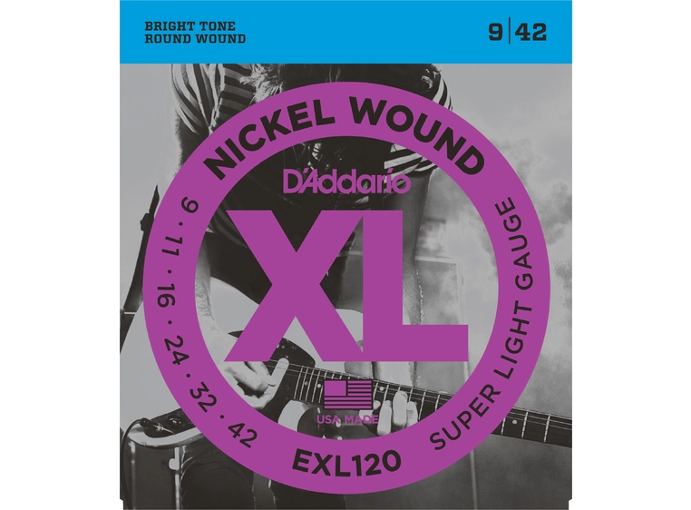 D'Addario EXL120 El. gitar strenger (009-042) 
